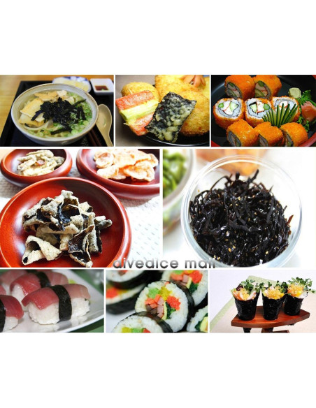 100 Hojas Alga Kelp Seco Nori Crudo Wando Myungga 190g