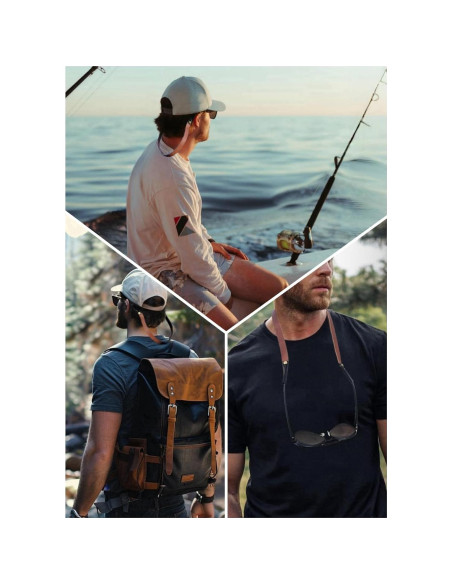 Correa de Gafas de Cuero Hecha a Mano para Hombres y Mujeres