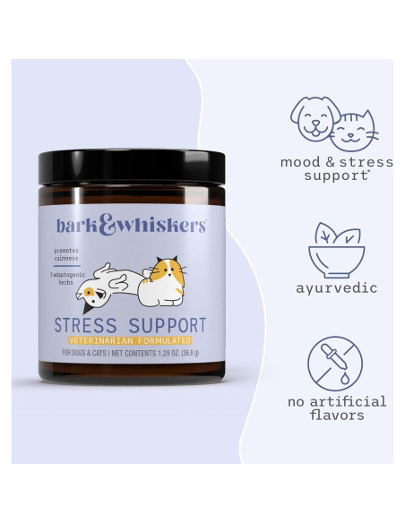 Bark & Whiskers Suplemento Antiestrés para Perros y Gatos 36.8 g