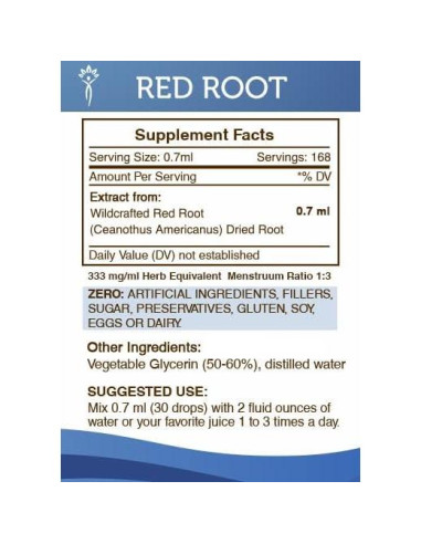 Extracto de Raíz Roja Sin Alcohol 118.3 ml - Secretos de la Tribu