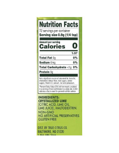 True Lime Shaker 2pk - 100% Natural, Sin Calorías 2