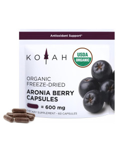 Cápsulas de Aronia Orgánica KOYAH 600 mg Veganas 60 Unidades