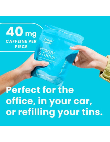 Mentas Energéticas Neuro Sin Azúcar 90 ct - 80mg Cafeína