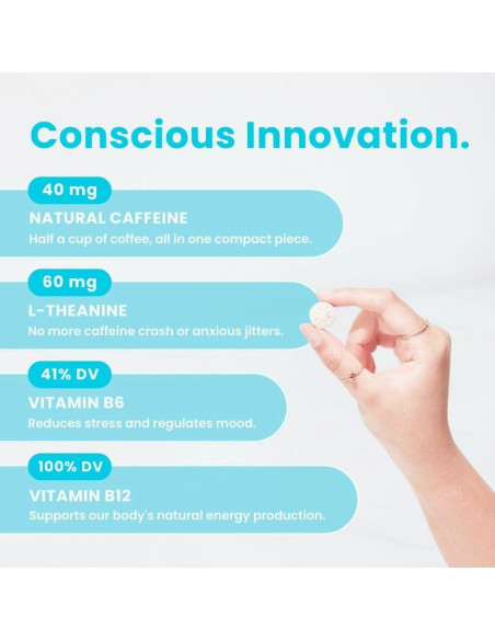 Mentas Energéticas Neuro Sin Azúcar 90 ct - 80mg Cafeína