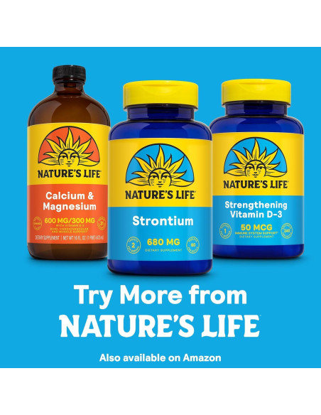 Citrato de Estroncio 680mg Naturaleza Vida - Suplemento Vegetariano