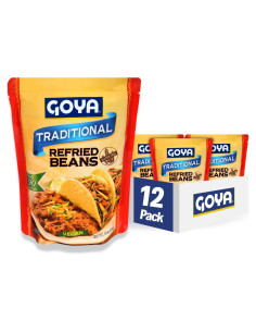 Frijoles Pintos Refritos Tradicionales Goya 425g - Paquete de 12