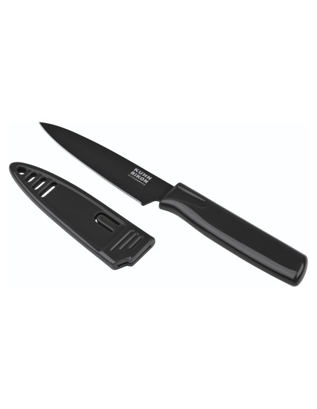 Cuchillo de Pelar Kuhn Rikon COLORI 10.16 cm Negro