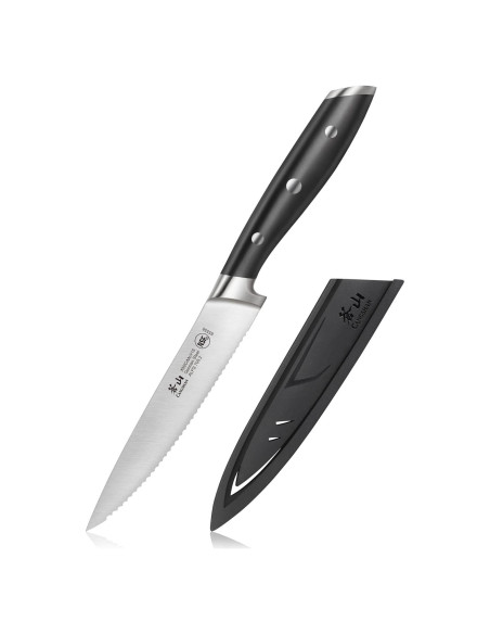 Cuchillo de Utilidad Serrado Cangshan ALPS 502759 12.7 cm Negro
