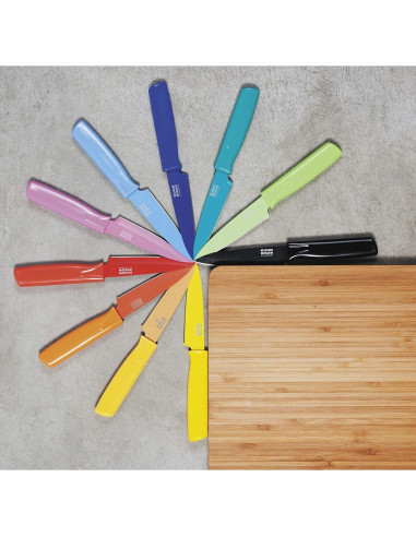 Cuchillo de Pelar Kuhn Rikon COLORI 10.16 cm Negro