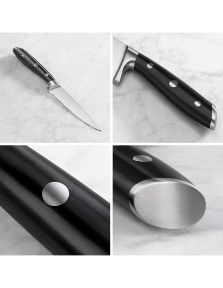 Cuchillo de Utilidad Serrado Cangshan ALPS 502759 12.7 cm Negro