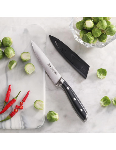 Cuchillo de Utilidad Serrado Cangshan ALPS 502759 12.7 cm Negro