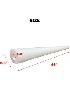 Fideos de piscina DQFAQYY 116.84 cm espuma flotante paquete de 2 2