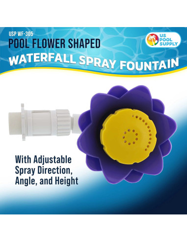 Fuente de Agua en Flor U.S. Pool Supply - Ajustable 4.27m