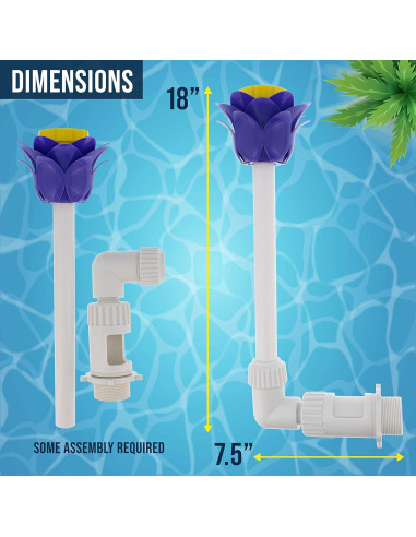 Fuente de Agua en Flor U.S. Pool Supply - Ajustable 4.27m