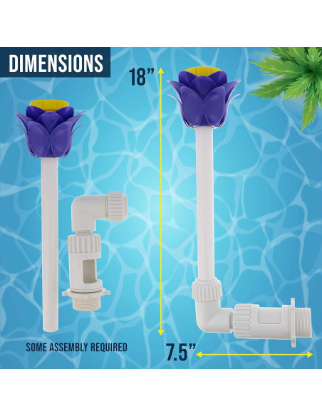 Fuente de Agua en Flor U.S. Pool Supply - Ajustable 4.27m