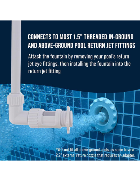 Fuente de Agua en Flor U.S. Pool Supply - Ajustable 4.27m