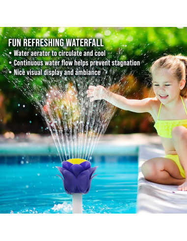 Fuente de Agua en Flor U.S. Pool Supply - Ajustable 4.27m