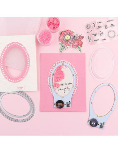 Cubiertas Shaker Transparentes 3D Briartw 20 Pcs 8.89 cm