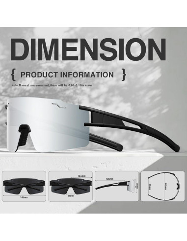 Gafas de Ciclismo FMY UV400 Polarizadas para Deportes