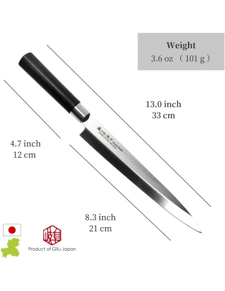 Cuchillo Sashimi Masamune Seki 21 cm Acero Inoxidable PP