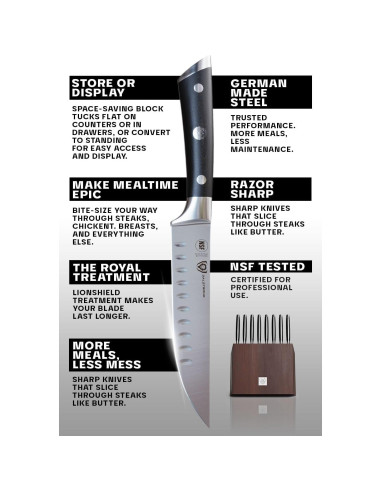 Conjunto de Cuchillos para Carne Dalstrong GS-8Pc - 8 Piezas - Acero Alemán