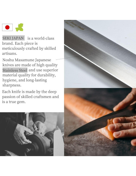 Cuchillo Sashimi Masamune Seki 21 cm Acero Inoxidable PP