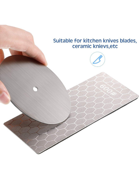 Piedra de Afilar de Diamante Honoson 4 Piezas 15x6.3cm 400/600/1000/1200 Grit