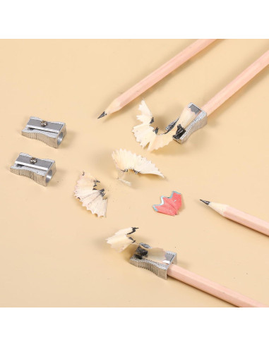 24 Sacapuntas Manuales Metálicos Xthrotsenk Un Solo Orificio