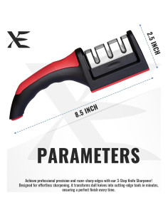 Afilador de Cuchillos XE Kitchen 3 Etapas Cerámica y Tungsteno 2
