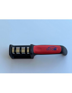 Afilador de Cuchillos Eloa360 - Manual 3 Etapas, Negro/Rojo 2