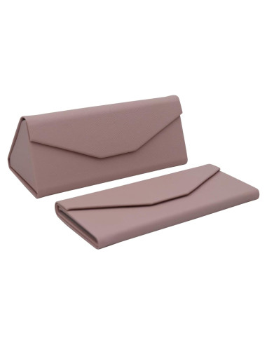 Estuche de Gafas Real Sic Beige - Duro y Plegable 16x7 cm