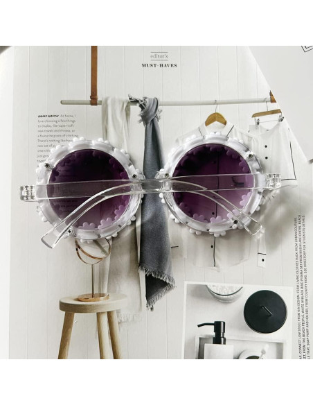 Gafas de sol redondas para niñas OZPYKAE con UV 400 Gafas de sol redondas para niñas OZPYKAE con UV 400