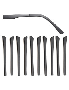 5 Pares Puntas Silicona Antideslizantes Gafas KECHIO Negro