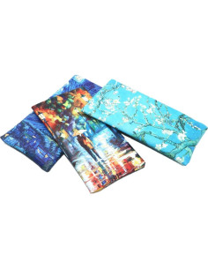 Pack 3 Fundas de Gafas PU con Tapa de Presión 17,15 cm 2