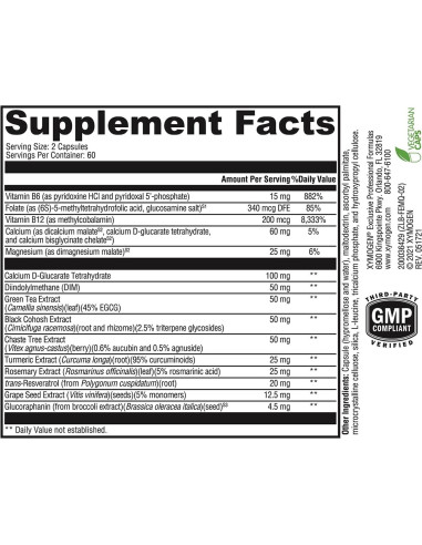 Suplemento Hormonal Femquil Xymogen - 120 Cápsulas