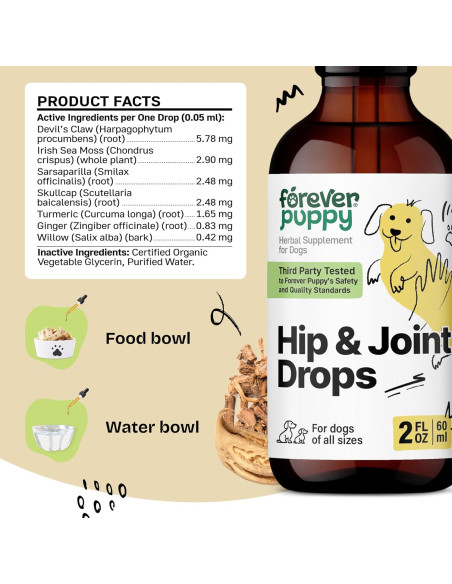 Gotas para Caderas y Articulaciones Forever Puppy 59 ml