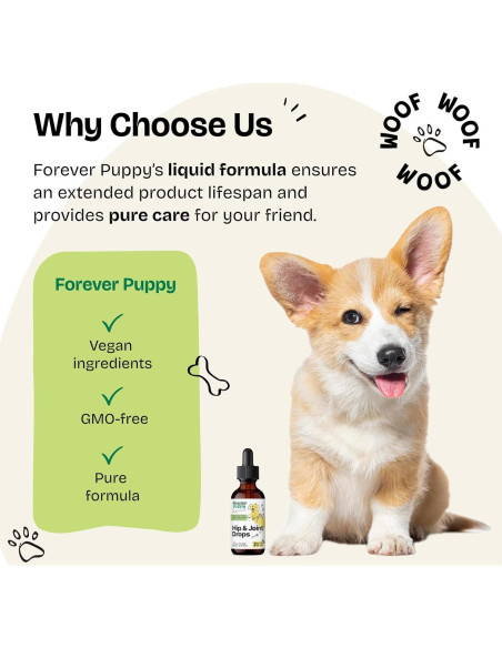 Gotas para Caderas y Articulaciones Forever Puppy 59 ml