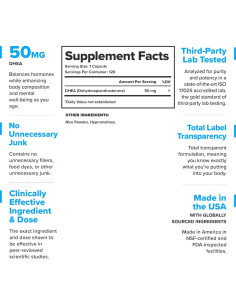 Suplemento DHEA 50mg Legion - Equilibrio Hormonal y Energía 2