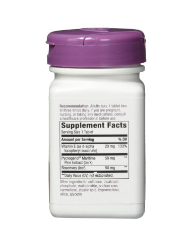 Suplemento Pycnogenol Nature's Way 50 mg 30 Tabletas
