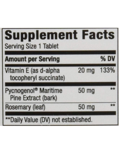 Suplemento Pycnogenol Nature's Way 50 mg 30 Tabletas