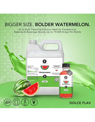 Extracto de Sandía Dolce Flav 3.78 L - Sin Azúcar, Kosher