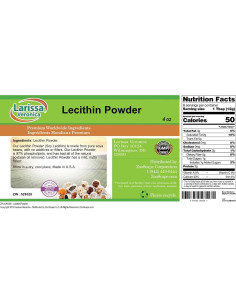 Polvo de Lecitina de Soja Larissa Veronica 113 g - Sin Aditivos 2