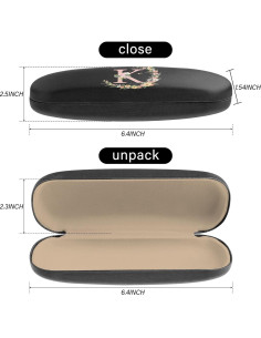 Estuche Duro para Gafas Letra Inicial con Paño de Limpieza 2