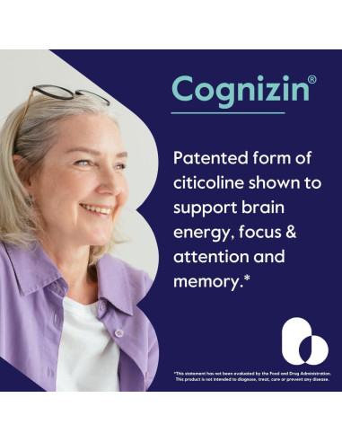 Cognizin Citicolina 500mg Bestvite 60 Cápsulas Veganas