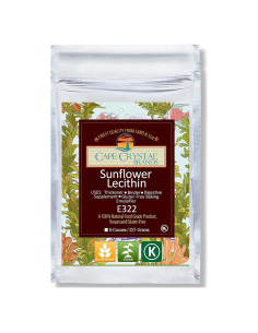 Polvo de Lecitina de Girasol Cape Crystal 226.8 g - Vegano y Sin Gluten