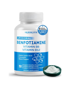 Benfotiamina Liposomal NURAFUSE 150 Cápsulas - Energía y Metabolismo