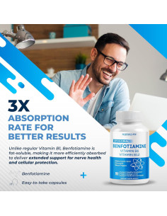 Benfotiamina Liposomal NURAFUSE 150 Cápsulas - Energía y Metabolismo 2