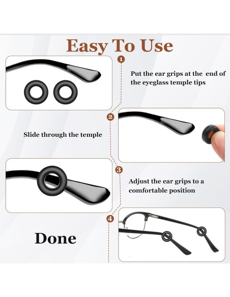 14 Pares de Fundas Antideslizantes para Gafas - SMARTTOP