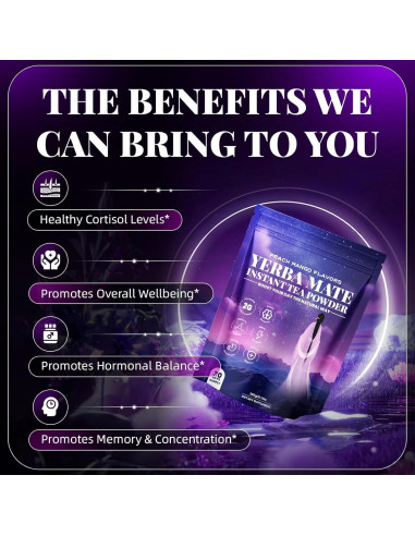 Polvo de Yerba Mate 330g HGDFD566 Sabor Durazno y Mango