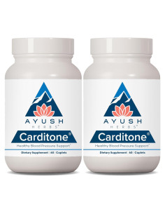Ayush Herbs Carditone - Suplemento Natural para el Corazón 60 Tabletas